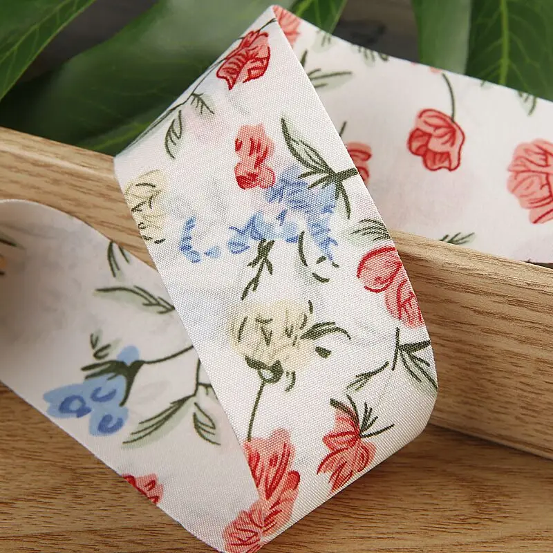 10 Yards 40MM Double-sided Flower Ribbon DIY Handmade Material Headwear For Hair Bows Clothing Shoes Hats Accessories Home Belt