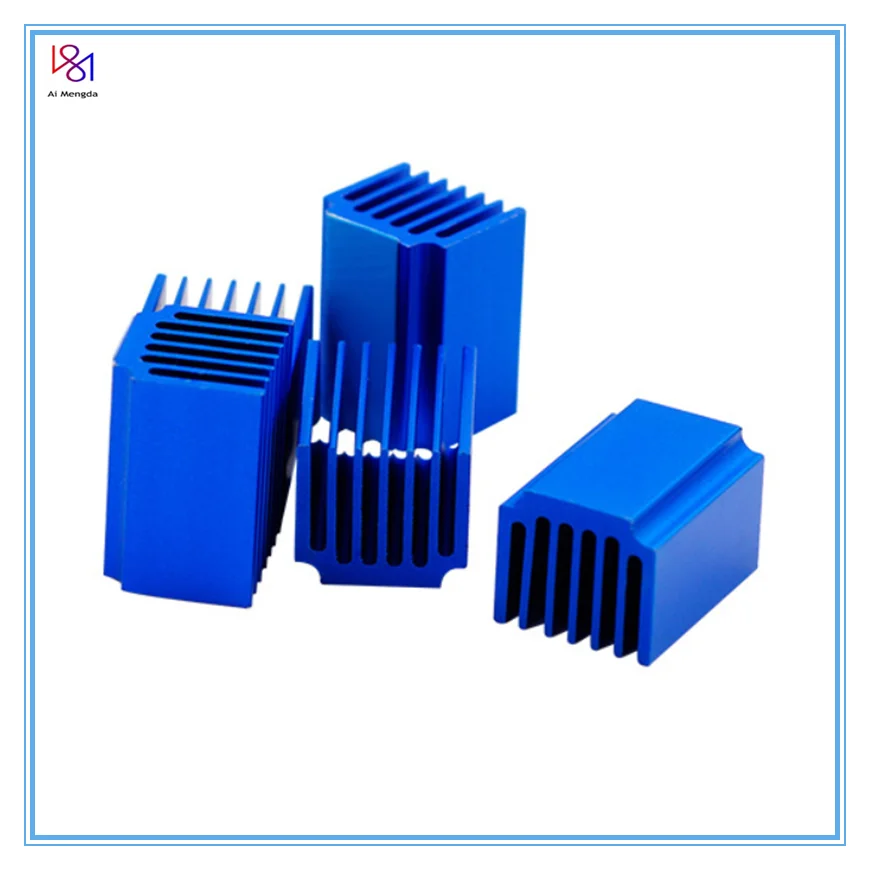 5pcs 20x14x13mm Blue Aluminum Driver Heat Sink Stepper Motor Cooling Block Heatsink For TMC5160 TMC2208 TMC series driver module