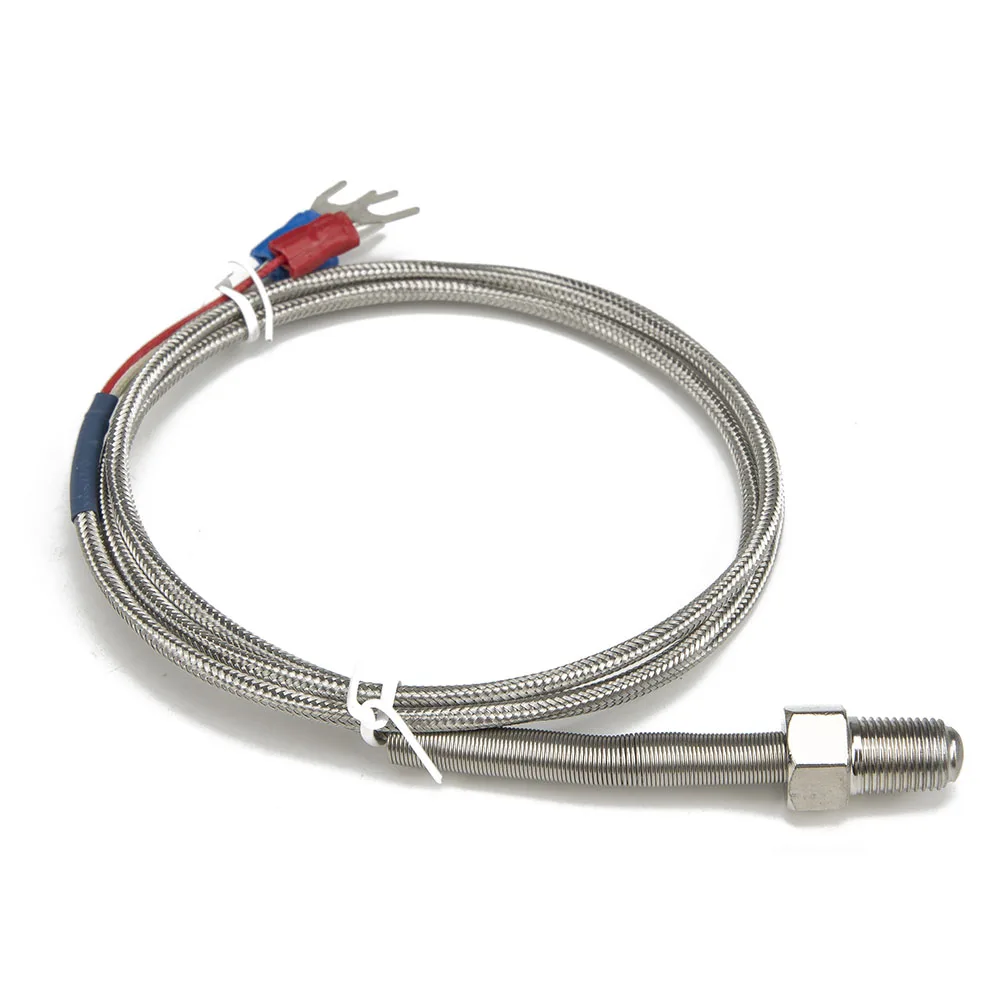 FTARP09 PT100 type 1m metal braided cable 0mm probe length (not include screw thread length) RTD temperature sensor