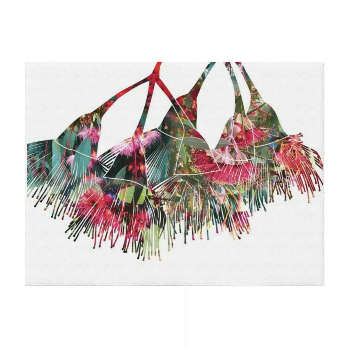 

Gum blossom flowers photo collage Throw Blanket Sofas Thermals For Travel Blankets For Sofas Large Blankets