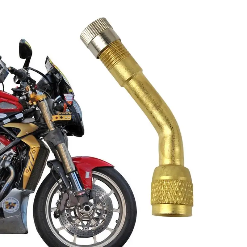 Adaptador extensor de válvula de rueda de coche, adaptador de inflado de aire para motocicleta con curva de 90 grados, herramienta de extensión de vástagos de válvula de neumático