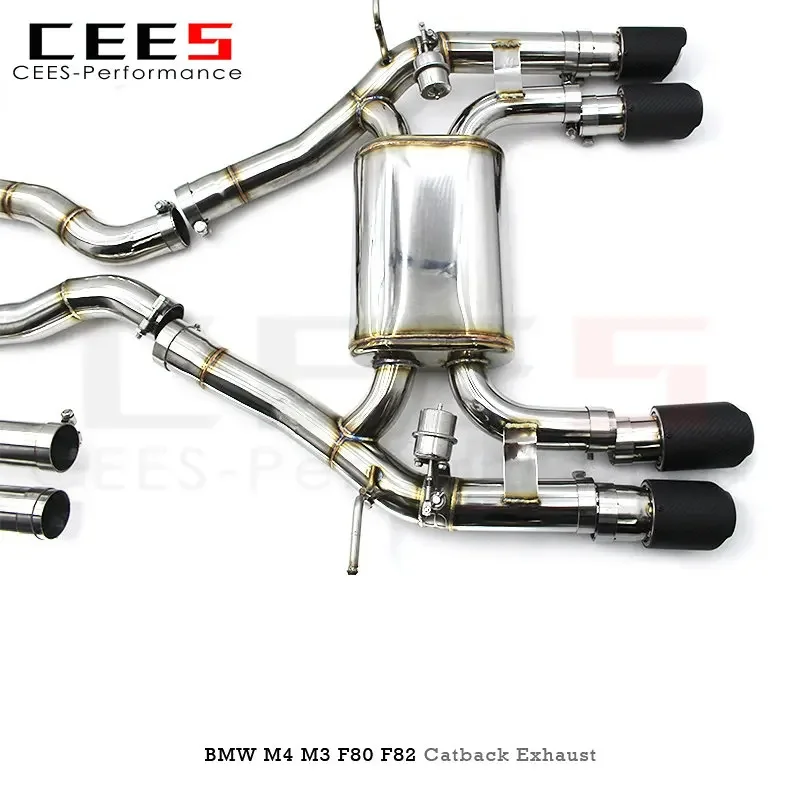 CEES Catback Exhaust for BMW M4/M3 F80/F82 3.0T 2014-2019 Performance Stainless Steel Escape Exhaust Pipe Muffler Exhaust System