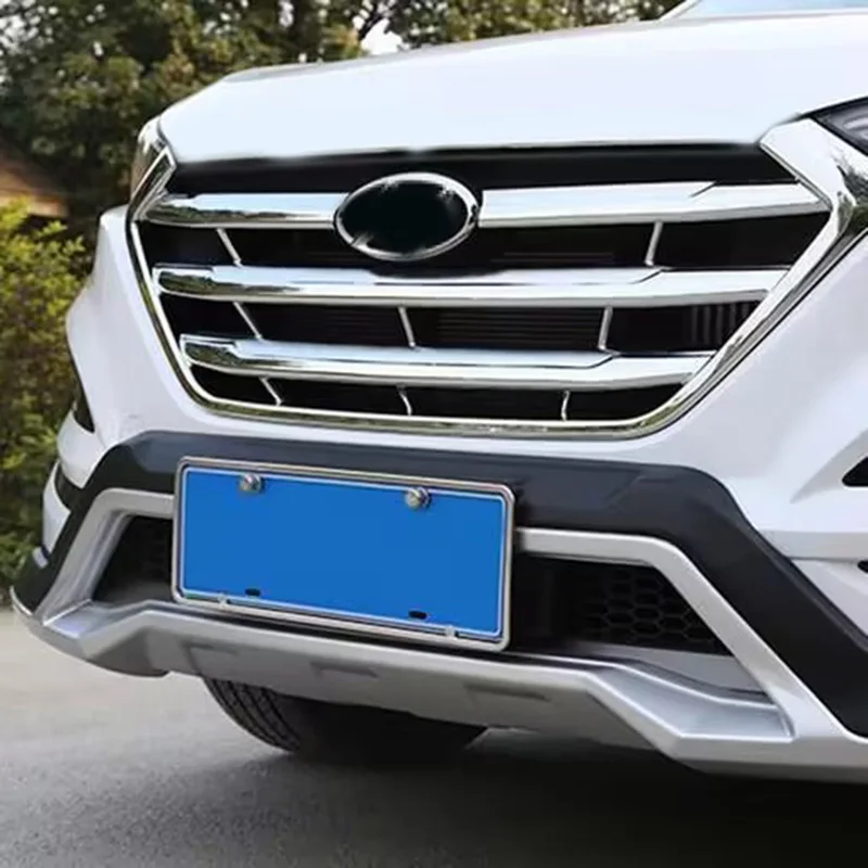 

Fit For Hyundai Tucson 2015 2016 2017 2018 ABS Car Front Grille Trim Racing Grills Trim Car Exterior Styling Accessories