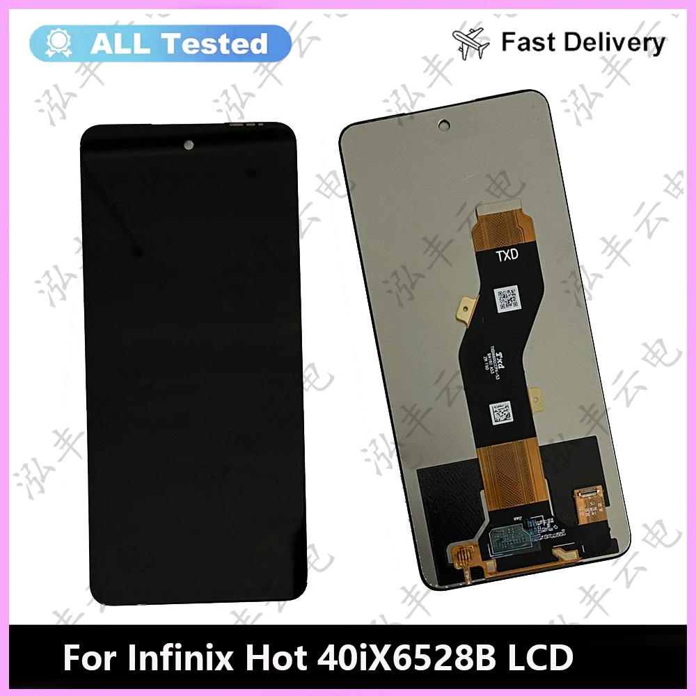 100% Test For Infinix Hot 40iX6528B LCD Display Screen Touch Panel Digitizer For Infinix  Hot  40i X6528B Display Replacement