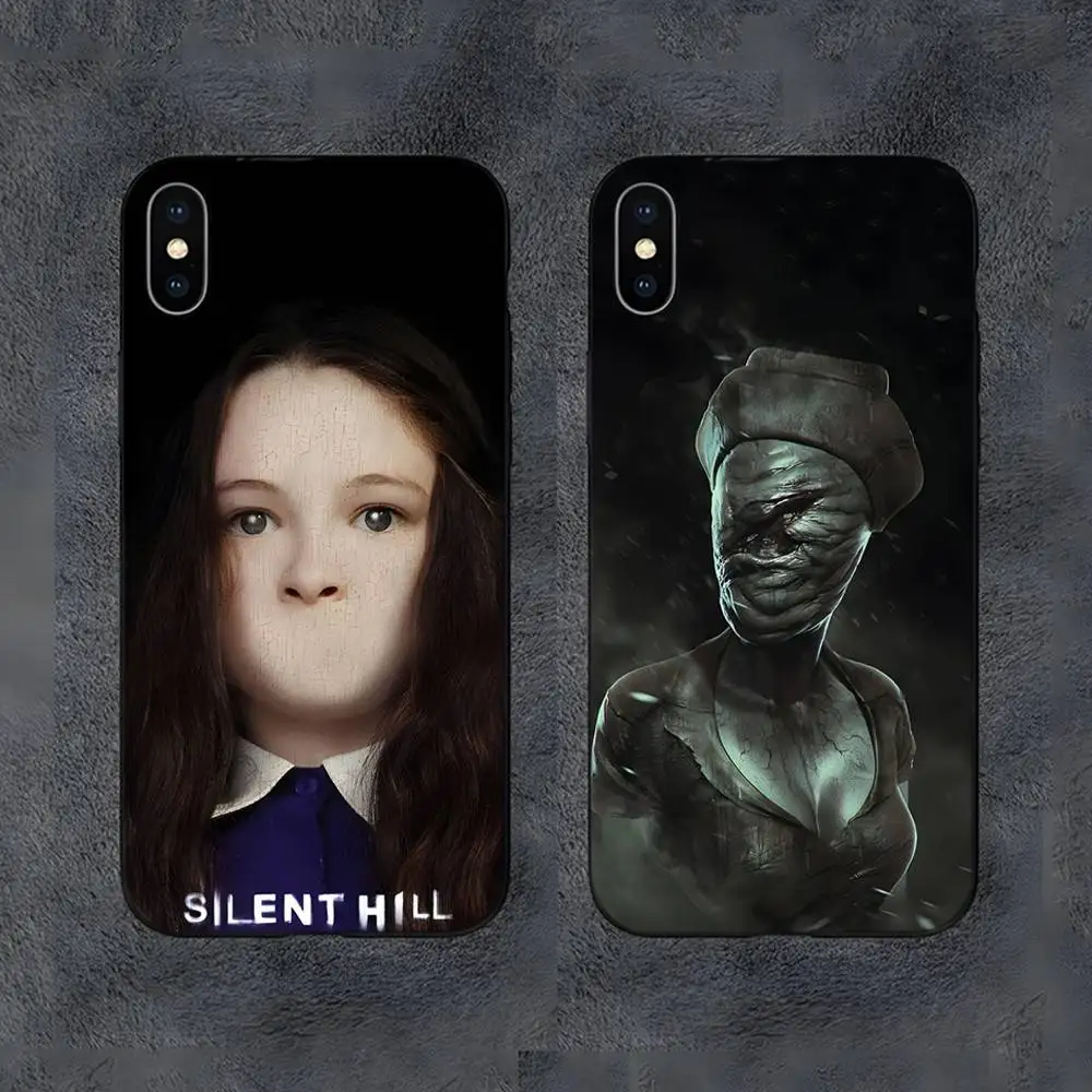 

S-Silent Hill Horror Phone Case For Samsung S25,S24,S22,S23,S30,Ultra,S20,S30,Plus,S21 Fe,10,9,5G Silicone Cover