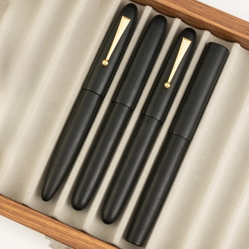 2026 New Pens Cumberland Fountain Pen Hand Pushed Black Hard Rubber No.6 Pen BOCK 0.5F Nib Calligraphy Pen Cute Collection Gift