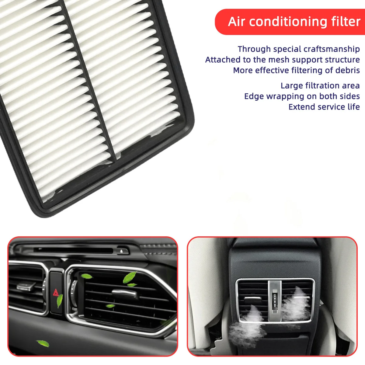 FOR SkyActiv Engine only/Mazda Replacement Engine Air Filter PE07-13-3A0A CA11259 AF1548 MGA49247 PA6280 VA-302 PA-611 XA6280