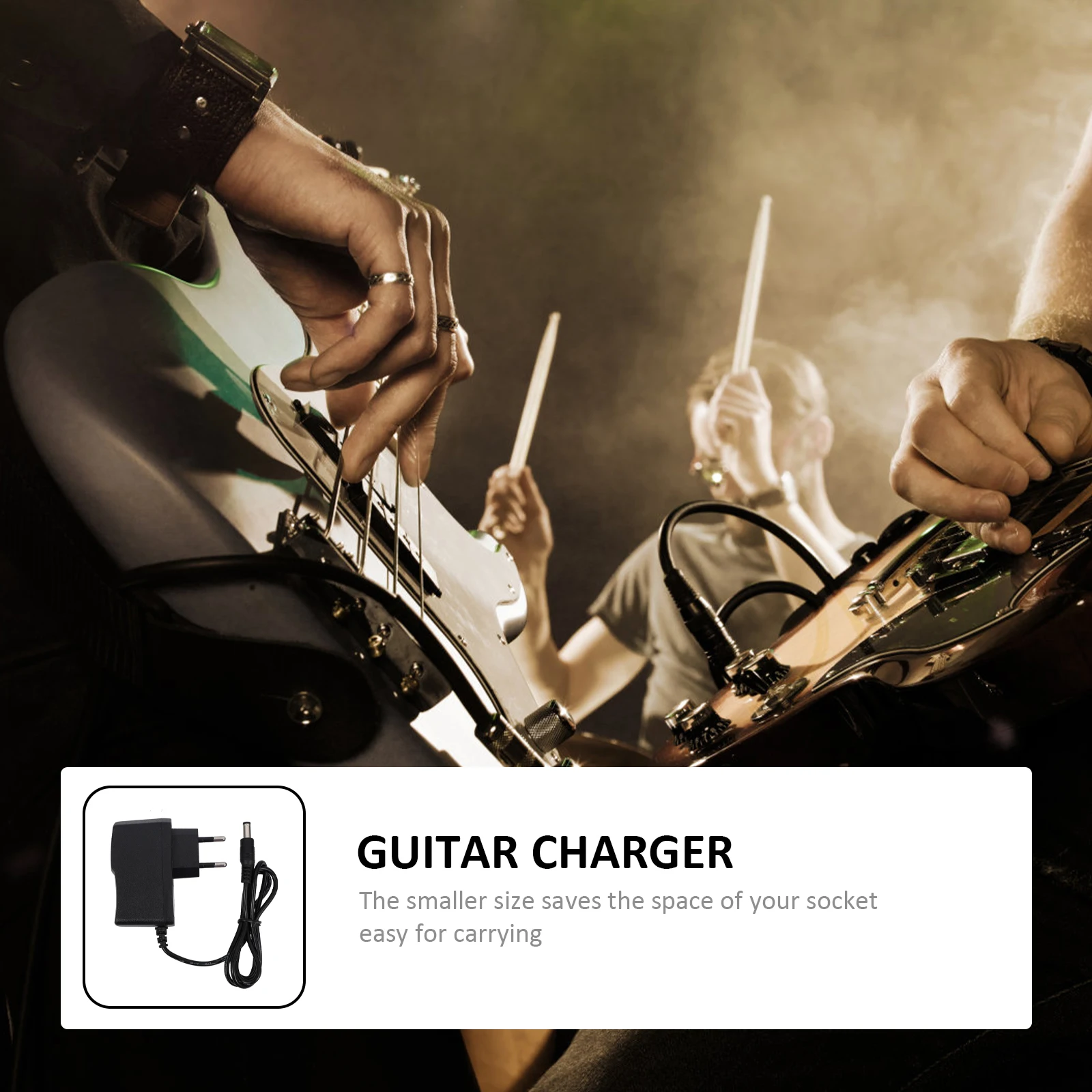 

1pc Portable Effect Power for Effector Compact Small Size Space-Saving Smooth Design Stylish Durable Guitar