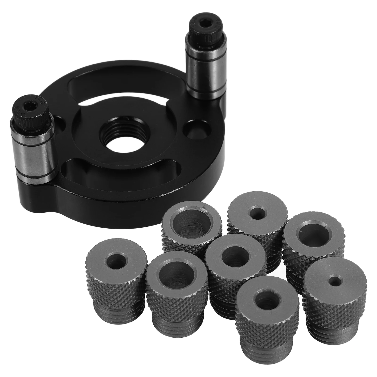 

Woodworking Hole Locator Drill Jig Centering Guide for Round Tube Light Dowel Aluminum Alloy Tool Aid DIY