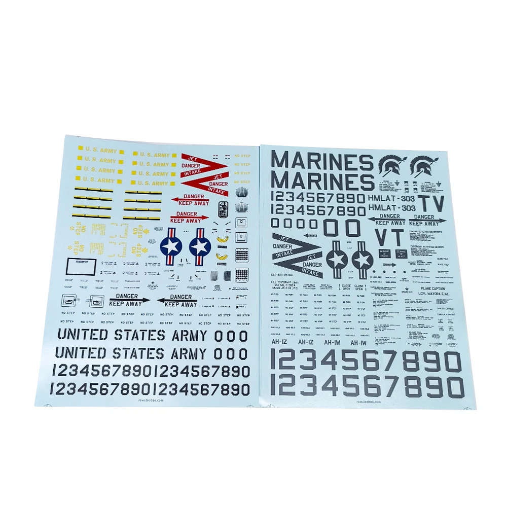 

Water Decal Sticker Part for DIY Helicopter / Plane or KT Board Aircraft (A4 size)