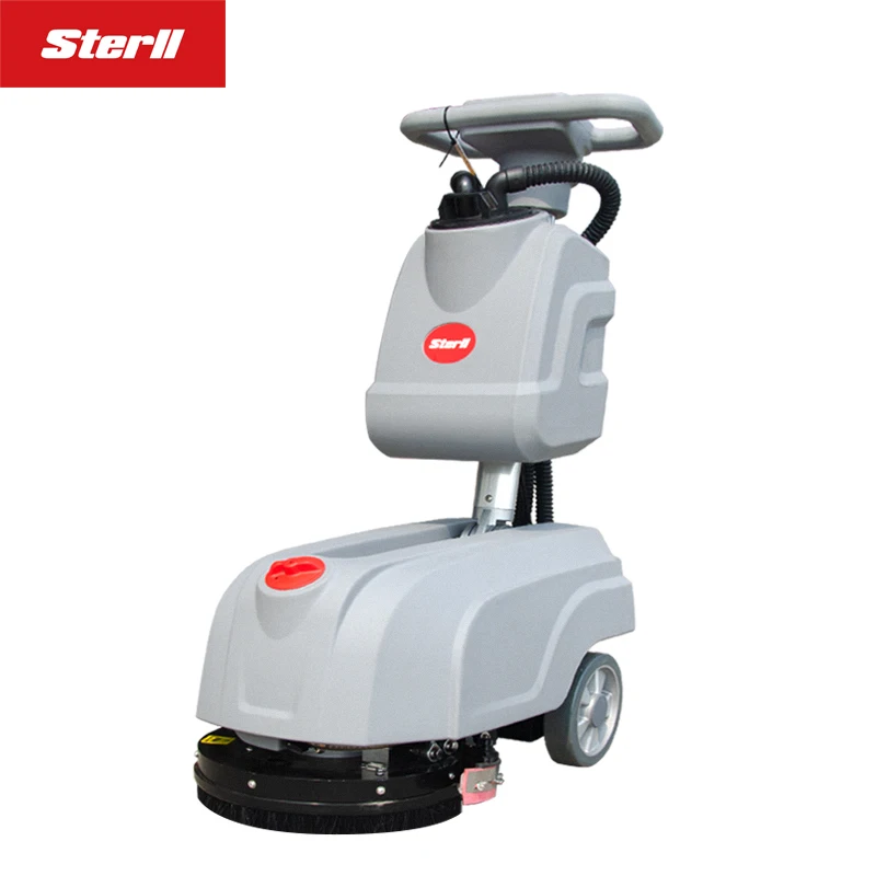 Portable Lithium Electric Hand Push Floor Scrubber Indoor No Dead Corners Clean Floor Cleaning Machine