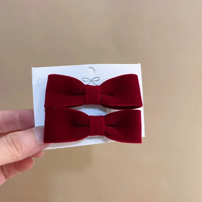 4pc Mode Vintage Erweiterte Solide Samt Bogen Haarband für Frauen Mädchen Elegante Koreanische Haar Hoops Stirnband Zubehör – Detail 3