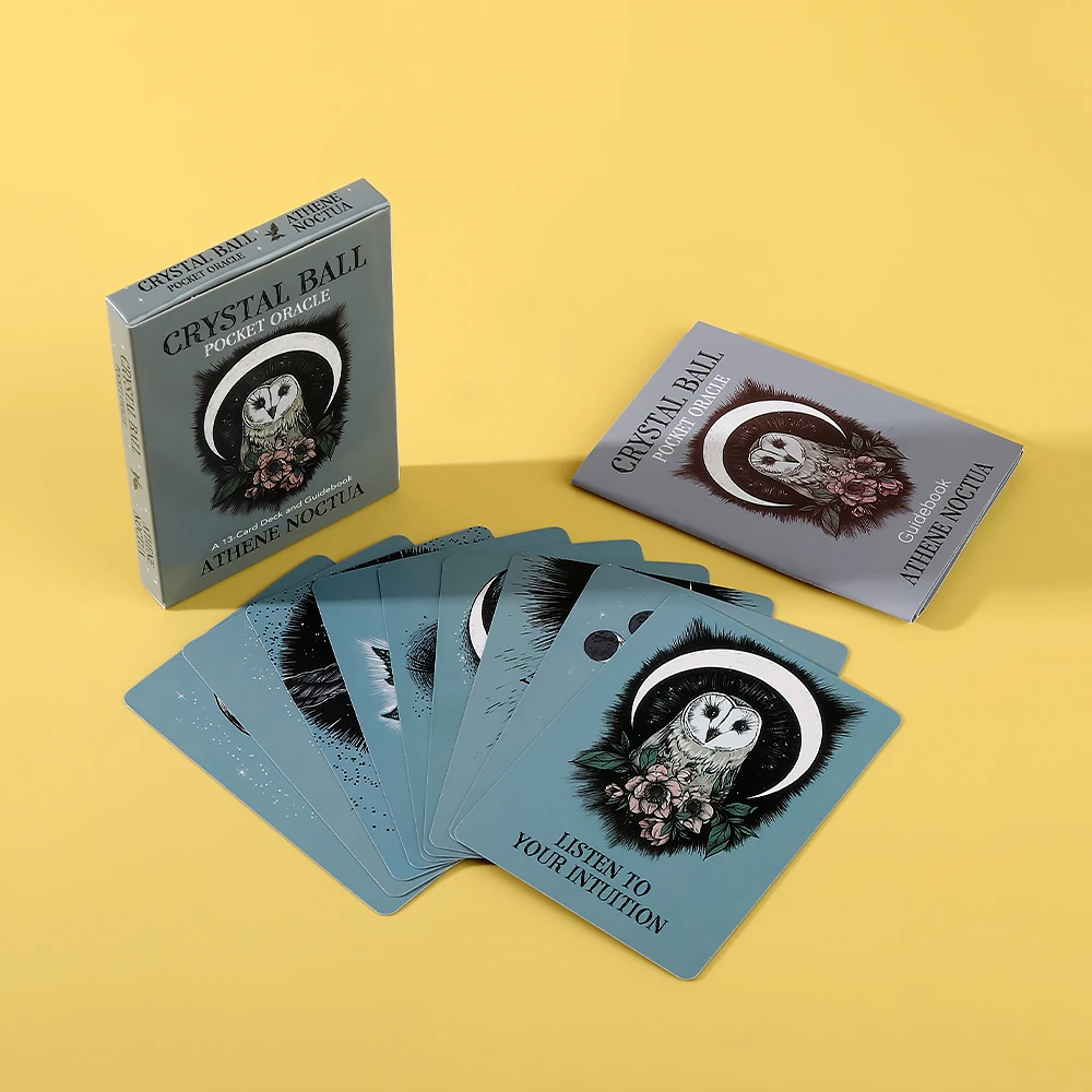 

Карманные карты Oracle Oracle с хрустальным шаром — 13 колод и руководств, колода Таро для гадания на английском языке, колода Таро для дорожных карточек