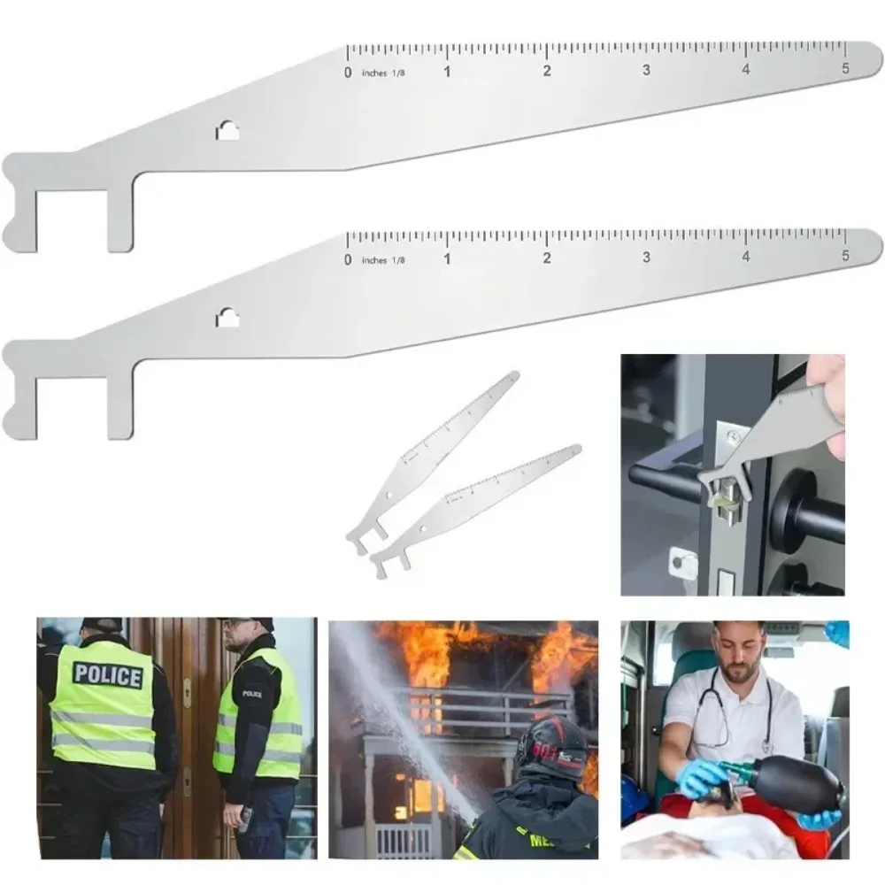 Multi Functional Firefighters Tools Stainless Steel Lock Pick Set Fast Opener Practical Locksmith Kit for Professionals