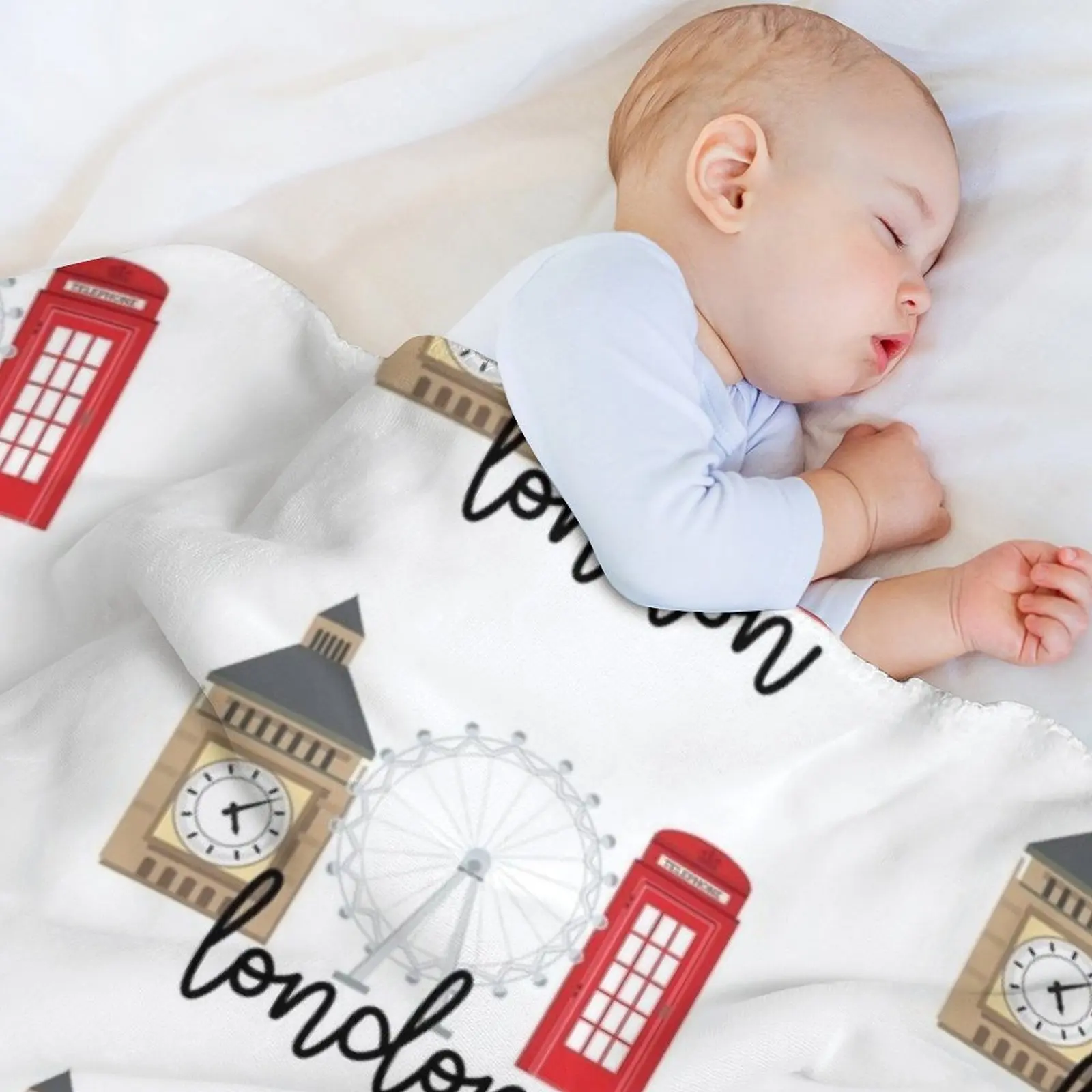 London Throw Blanket Soft Comfort Blanket for Reading Watching TV view 3