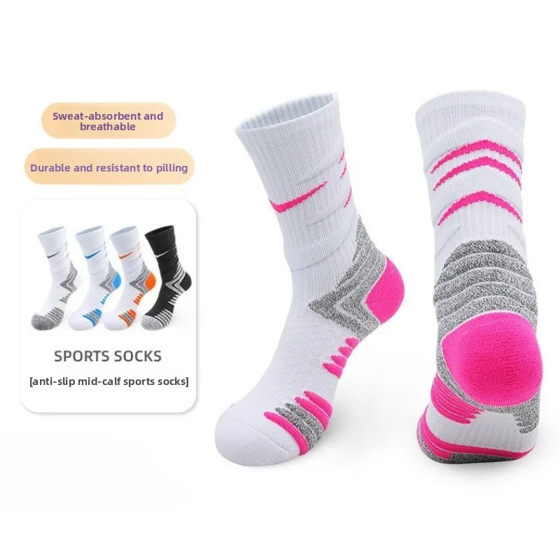 

Баскетбольные носки для выступлений, высокие длинные спортивные носки, дышащие, впитывающие пот, носки для бега, оптовая продажа