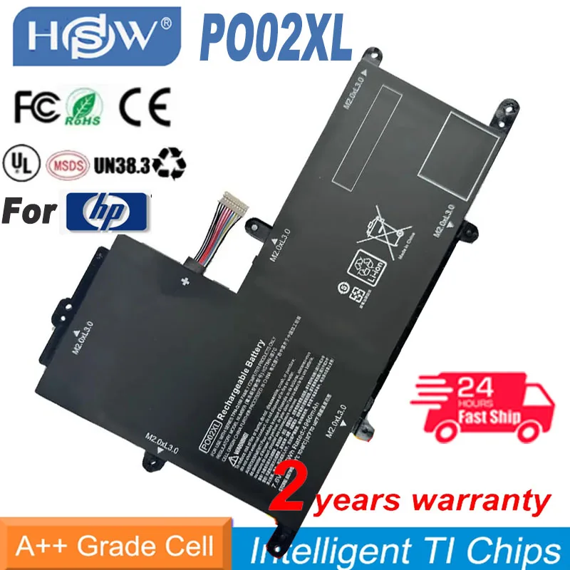 

PO02XL 37Wh 7.6V Laptop Battery 824560-005 TPN-Q166 HSTNN-IB7G for HP Stream11-R015WN 11-R014WM HSTNN-DB7G Series Notebook