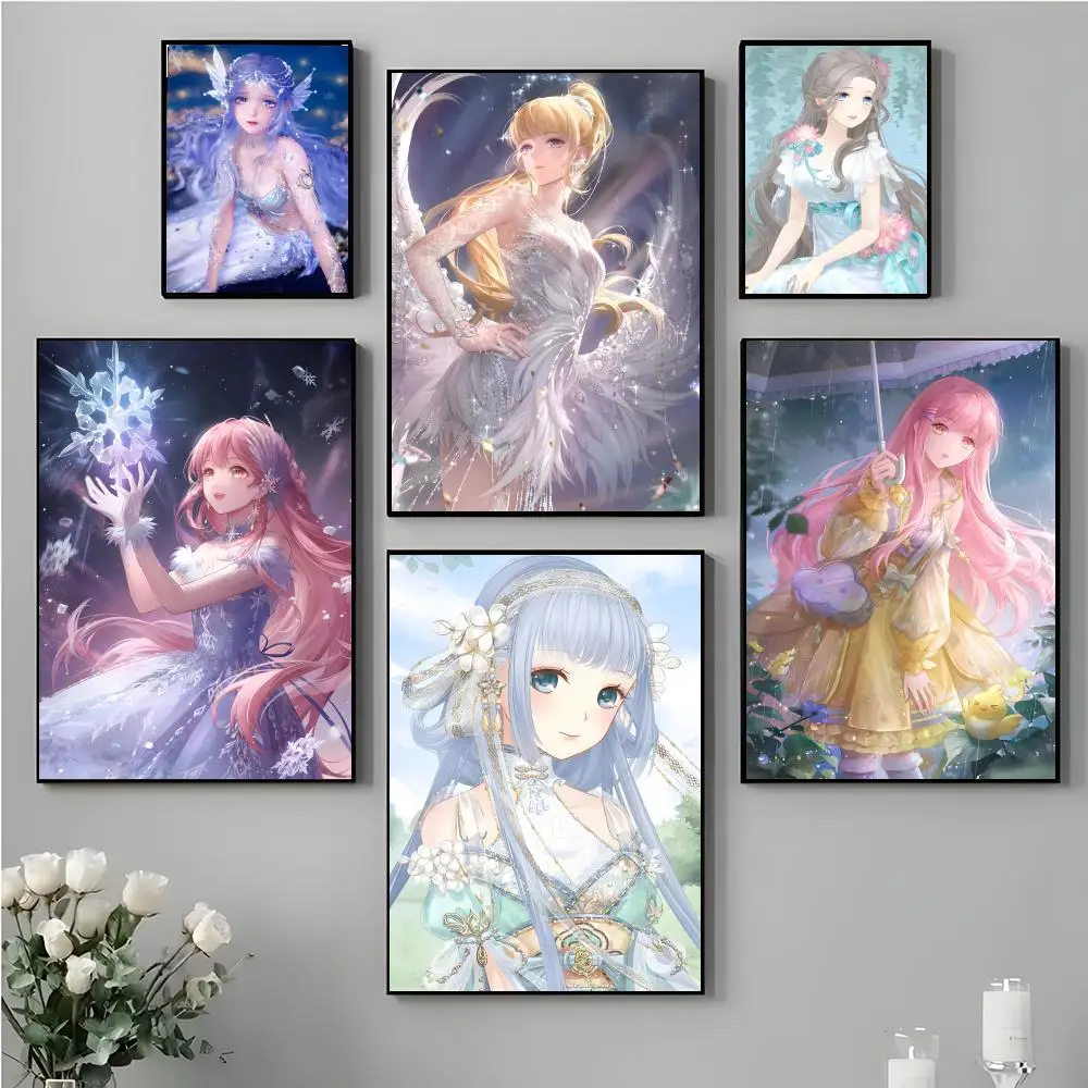 Poster de jeu dressup M-Miracle Nikki, autocollants haute définition, cadeaux idéaux pour les salons et les couloirs
