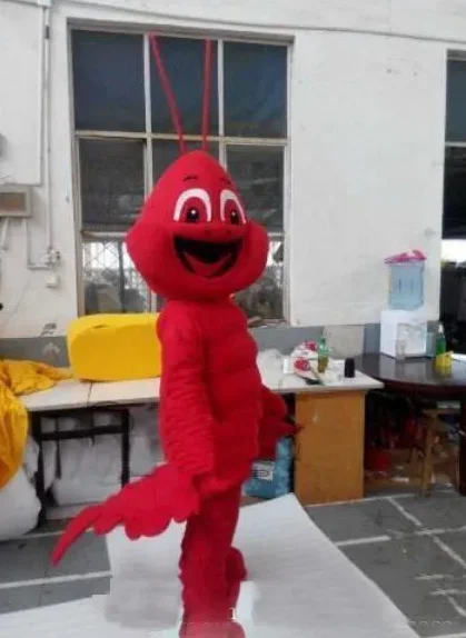 

New Adult Hot Sale Foam Red Lobster Doll Fancy Cartoon Mascot Costume Plush Christmas Fancy Dress Halloween Mascot Costume