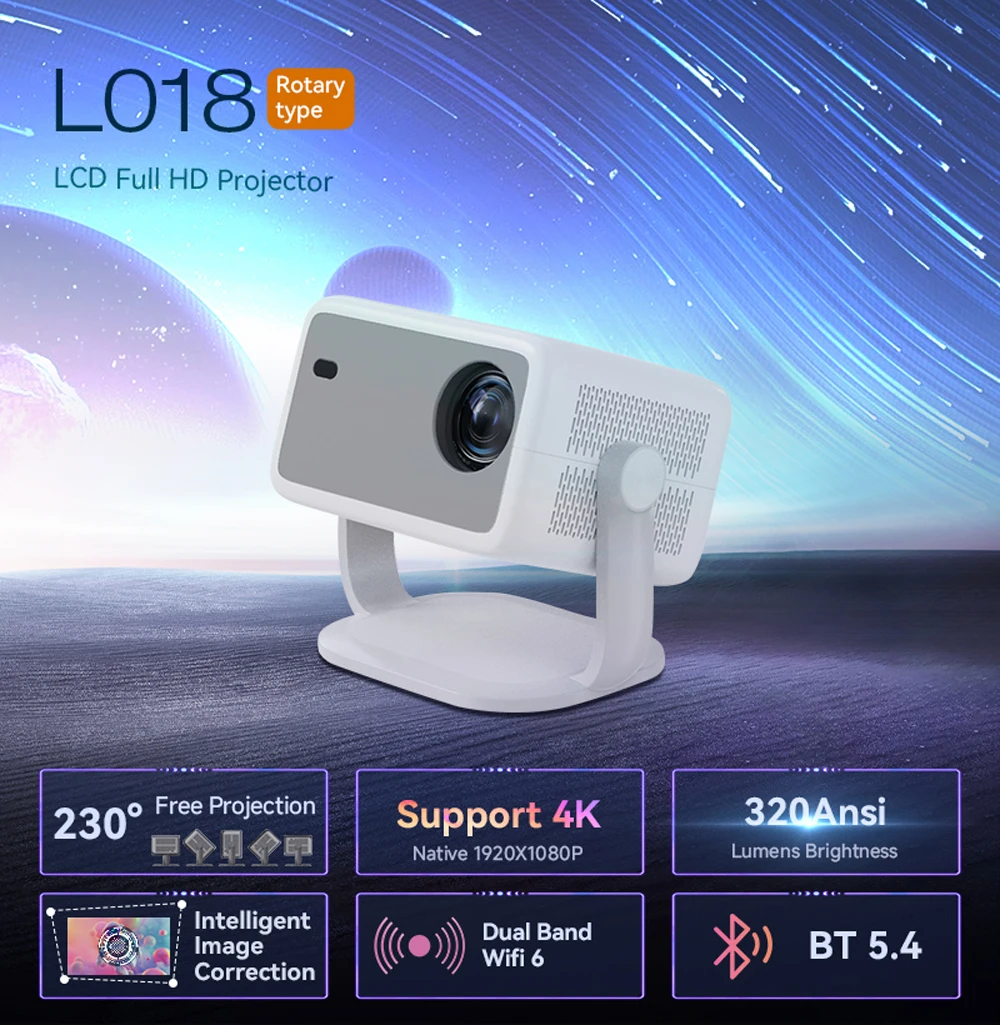 جهاز عرض WZATCO WL018 عالي الد - مراجعة Home Cinema Complet وسعره