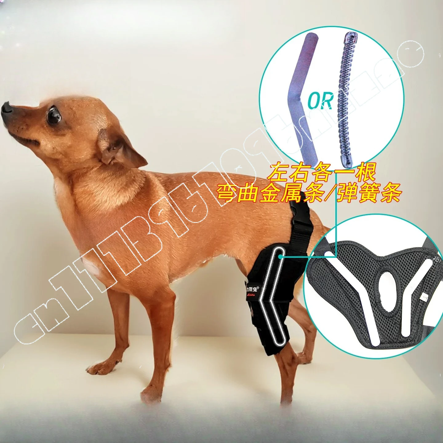 

Pet Dog Hind Leg Protective Cover Patellar Dislocation Auxiliary Belt Fixed Knee Cruciate Ligament Strain Teddy Knee Pads