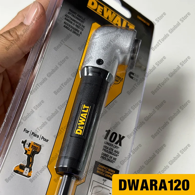 DEWALT IMPACT READY MAXFIT Right Angle Magnetic Attachment Compatible with Any 1/4