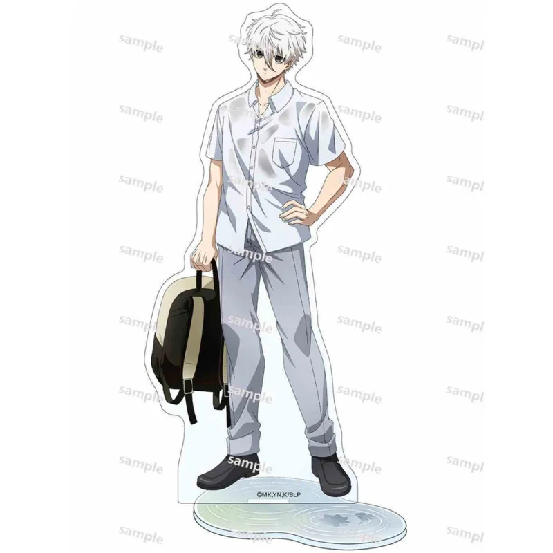 Blue Lcok Autumn Rain Acg Stand Sae Figure Take An Umbrella Acrylic Stand Mini Reo Wet After Rain Mini Keychain Yoichi Toys Boy