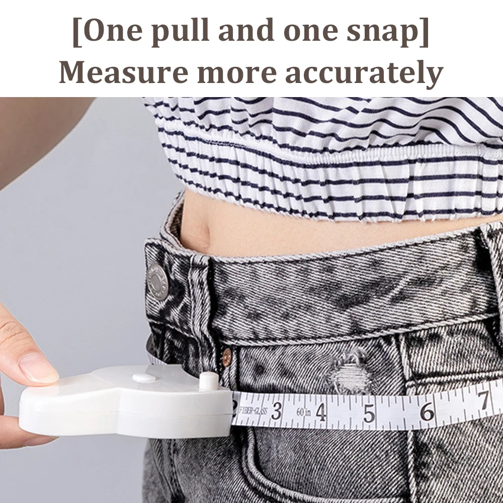 Self-Tightening Body Measuring Tape 150 Cm/59 Inch Sewing Tailor Measuring Tape Sewing Tools Measure For Waist Chest Legs