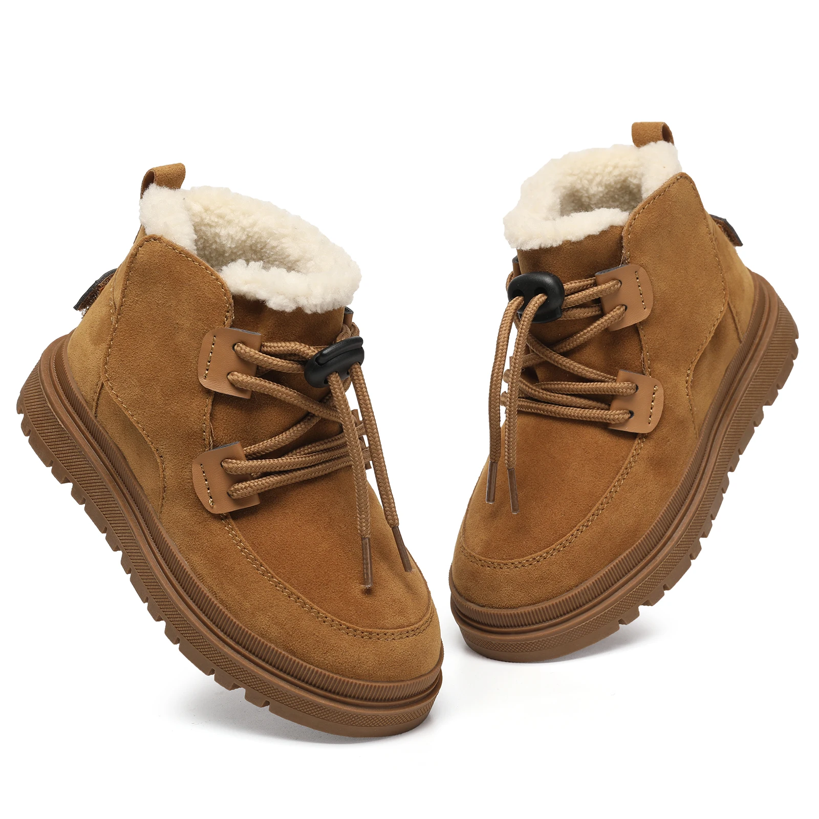 Kinderen Casual Schoenen Herfst Winter Laarzen Jongens Schoenen Mode Leer Zacht Antislip Meisjes Laarzen 23-34 Sport Loopschoenen