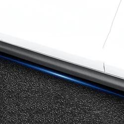 2M 5/7cm Car Side Skirt Door Anti-collision Strip Universal Carbon Fibre Decorative Sticker Wear-resistant Modification Sticker