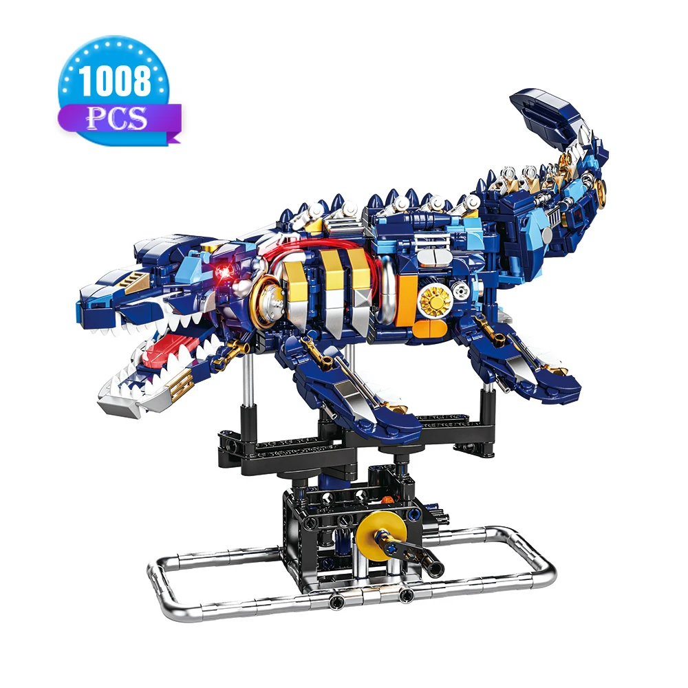 Mechanical dragon Creature Building Kit Mechanical Jiaolong Sea Creature Building Blocks Set Creative Gifts for Girls and Boys