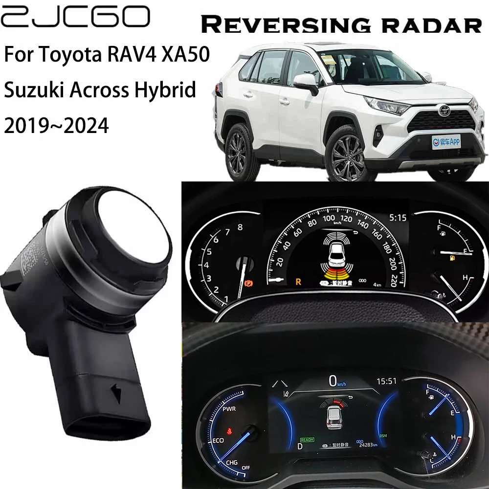 

ZJCGO Original Sensors Parking Sensor Assistance Backup Radar Buzzer System For Toyota RAV4 XA50 Suzuki Across Hybrid 2019~2024