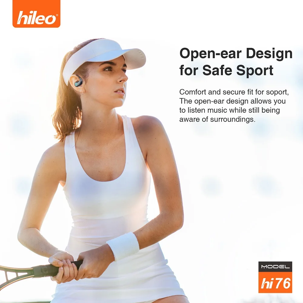 Men Women Gifts Open-Air Blue Tooth 5.4 Earphone ENC Noise Canceling Headphones Wireless Headset Sport 360° Panoramic Audio