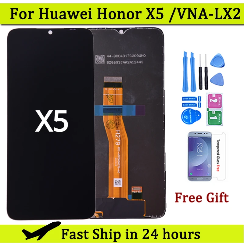 6.5'' For Huawei Honor X5 X 5 VNA-LX2 LCD Display Touch Panel Digitizer Replacement Parts For Honor X5 LCD With Frame