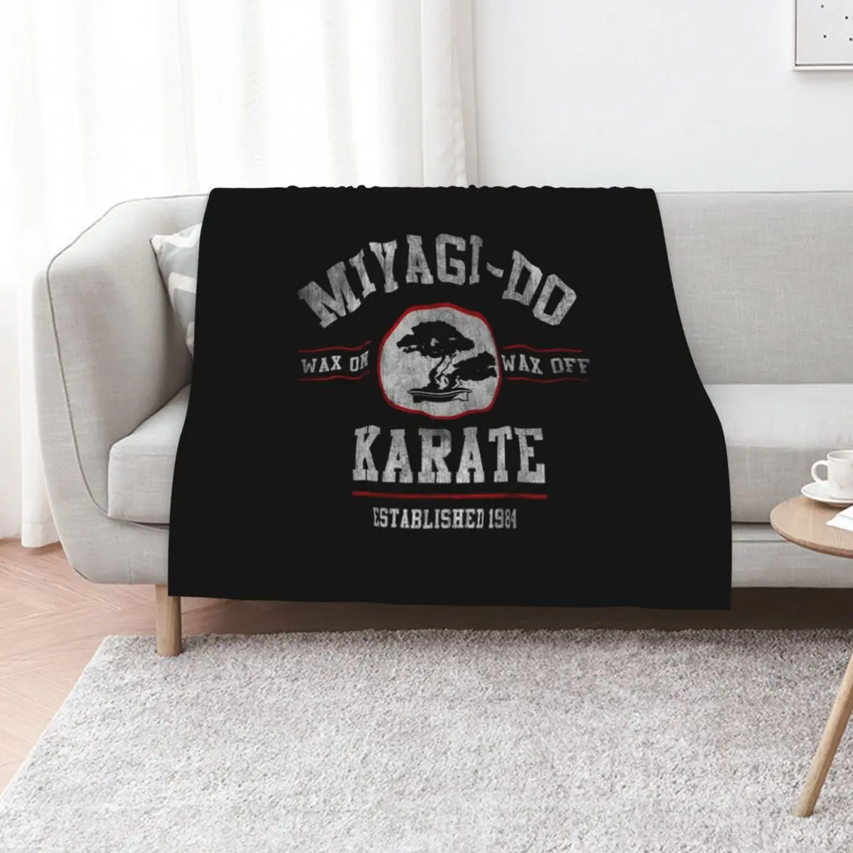 Karate Kid T-ShirtMiyagi Do Karate Kid Wax On Wax Off Throw Blanket Bed covers Soft Big Camping Luxury Brand Blankets