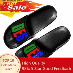 Order of The Eastern Star Sisterhood Print OES Summer Slippers Women's Home Bathroom Slippers Men's Outdoor Garden Beach Sandals