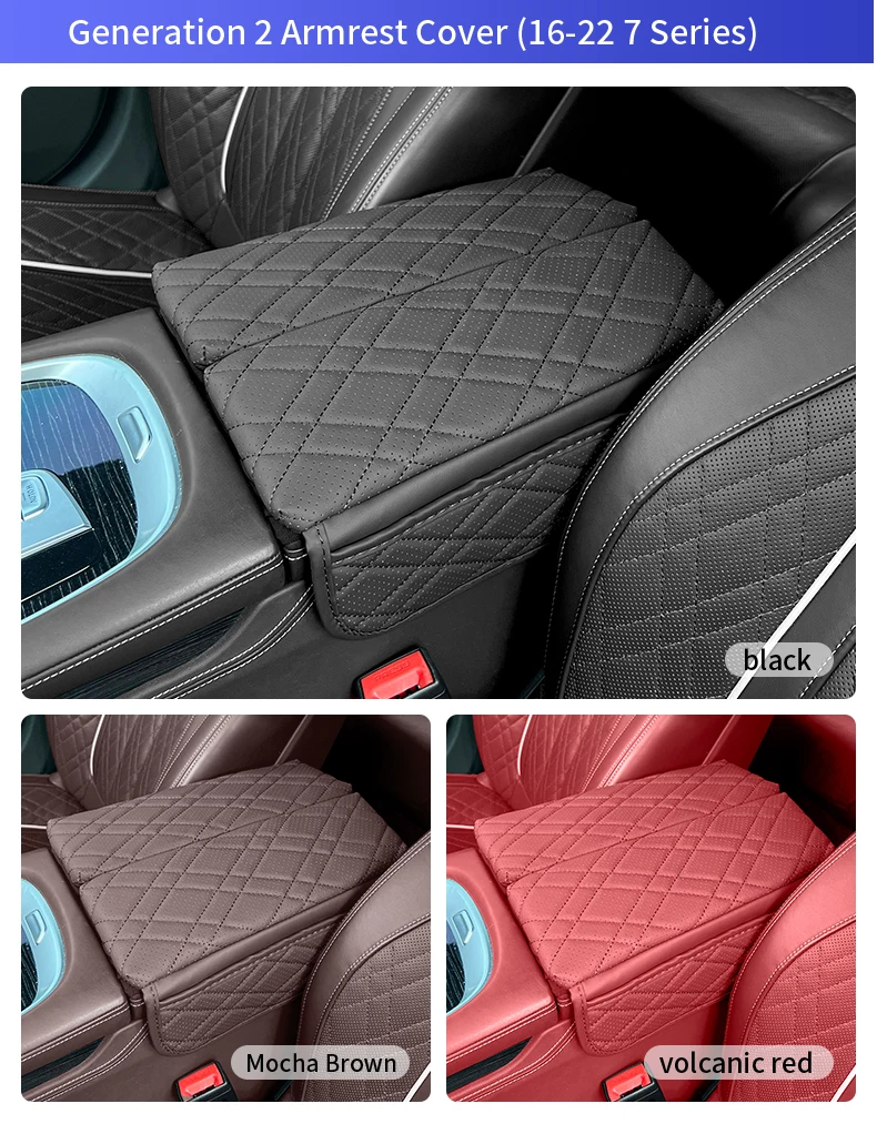 Car Central Armrest Pad For BMW G30 G38 G32 6GT 2018-2023 LHD Auto Center Console Arm Rest Box Cover Mat Protective Accessories