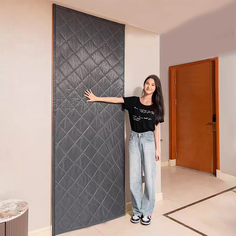 Solid color curtains thicken，Winter windproof warm curtains,sealed windows，Blackout,Used as bedroom,balcony,door,living room