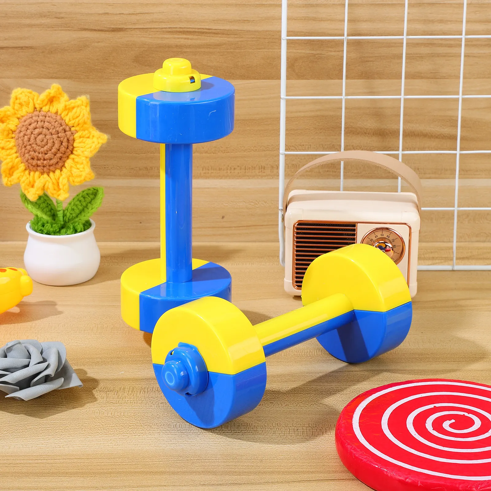 1 Par de Halteres de Plástico - Home Gym Yellow avaliação e preço