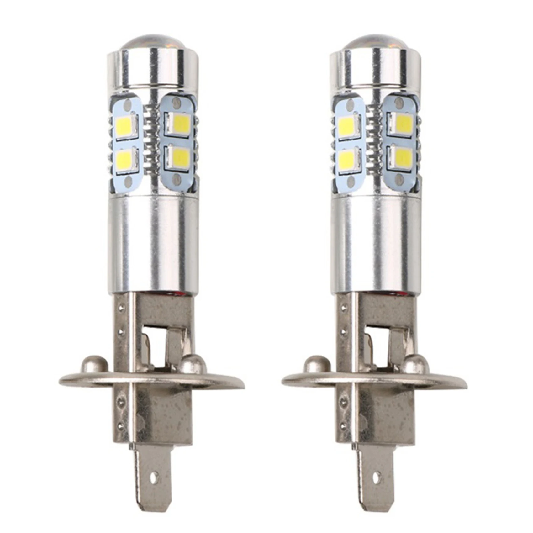 2Pcs Car Fog Lamp 100W H1 LED Headlight Bulbs 6000K 2835 SMD 10LED Super Bright Car High Low Beam Motorcycle