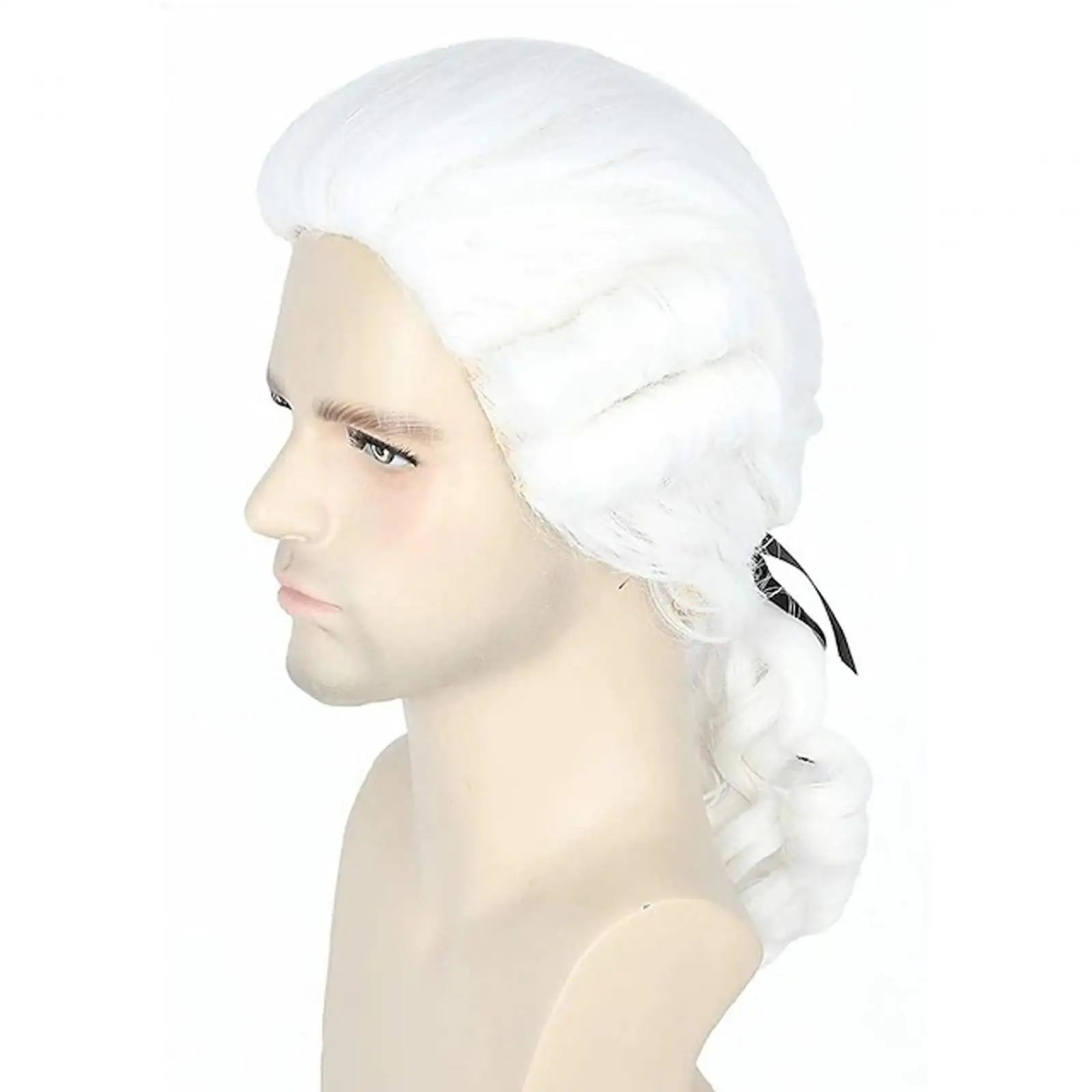 Colonial Wig Heat Resistant Comic Con Halloween Women Men Wig