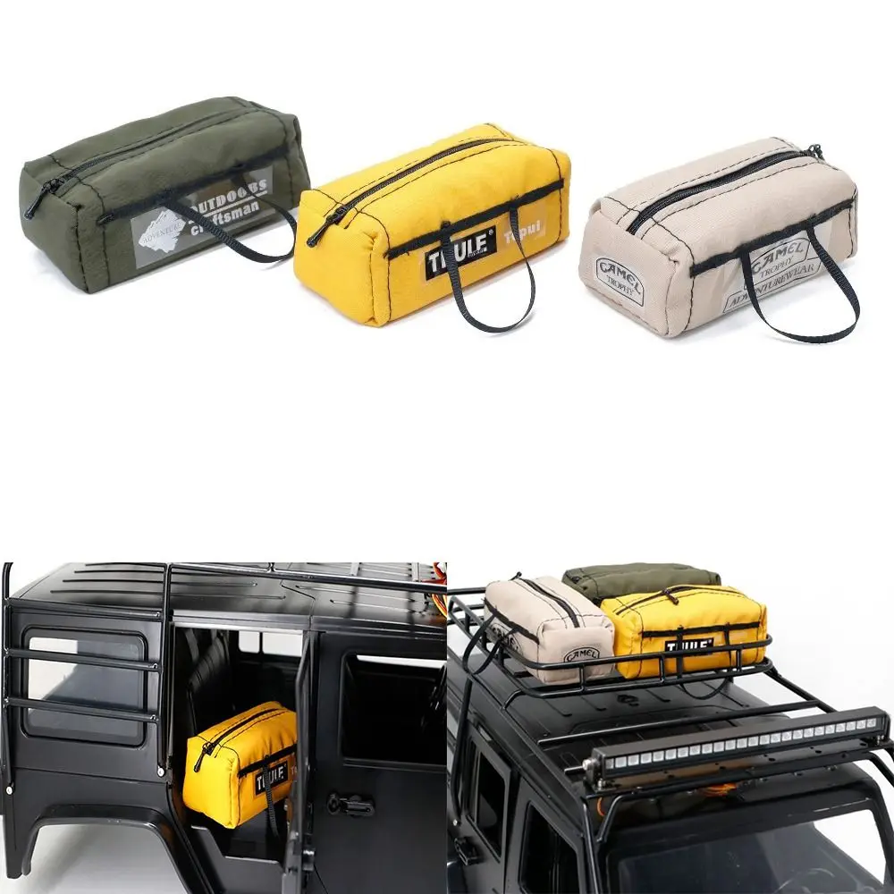 New Decorations 1/10 Climbing Car RC Accessories Wagon Roof Bags Rooftop Luggage Storage Bag Canopy Tent