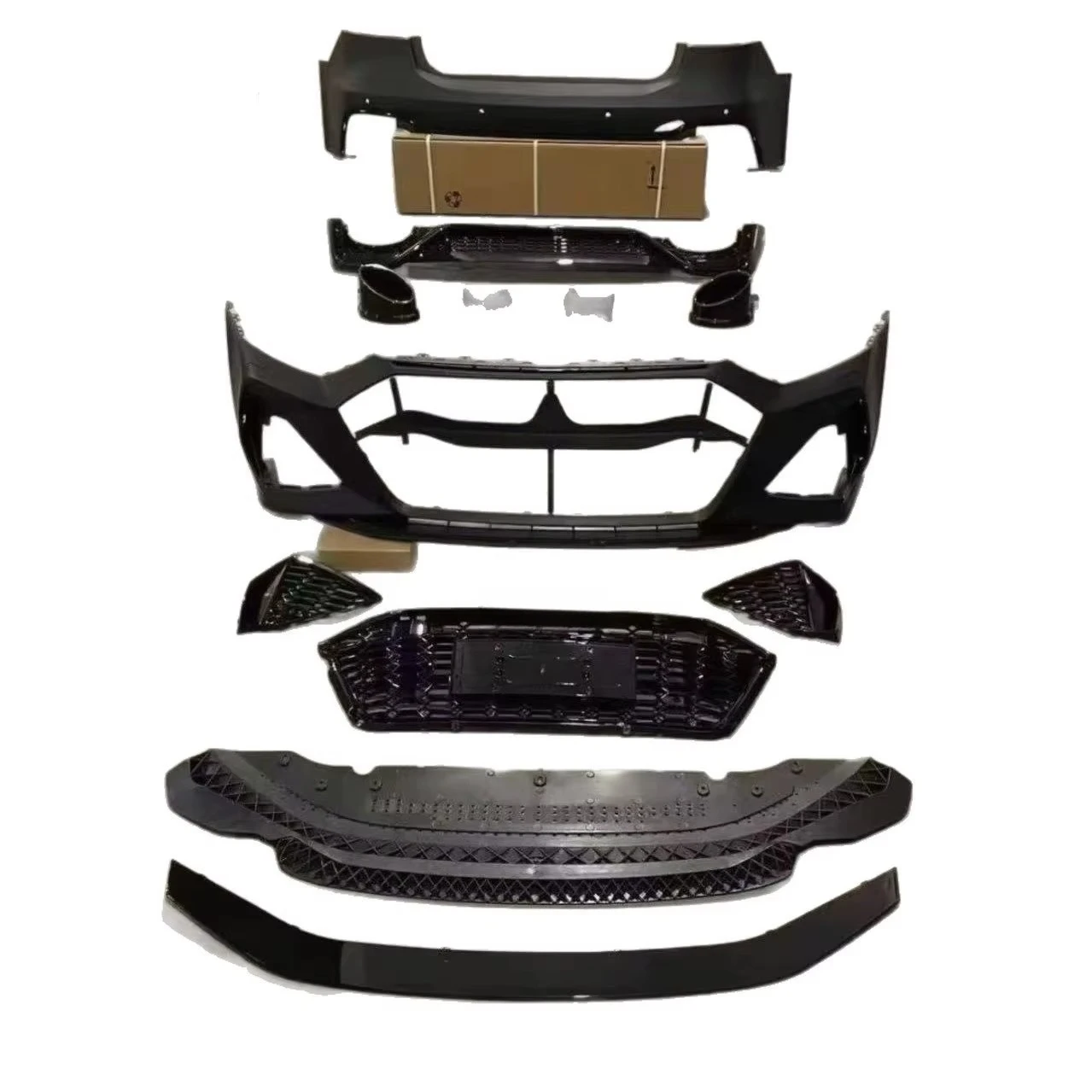 STLF FOR New Audis A7 C8 RS7 Front and Rear Bumper Upgrade and Retrofit RS7 Body Kit 6