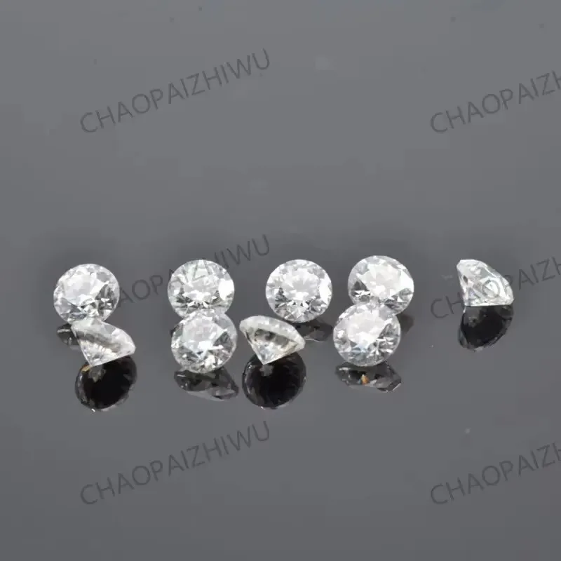 Moissanit-Stein, runder Schliff, Farbe D, Edelstein, kleine Größe 0,8 mm bis 2,9 mm, 1,0 ct/Packung, für die Herstellung von Schmuck, bestanden bei Diamanttest. – Detail 10