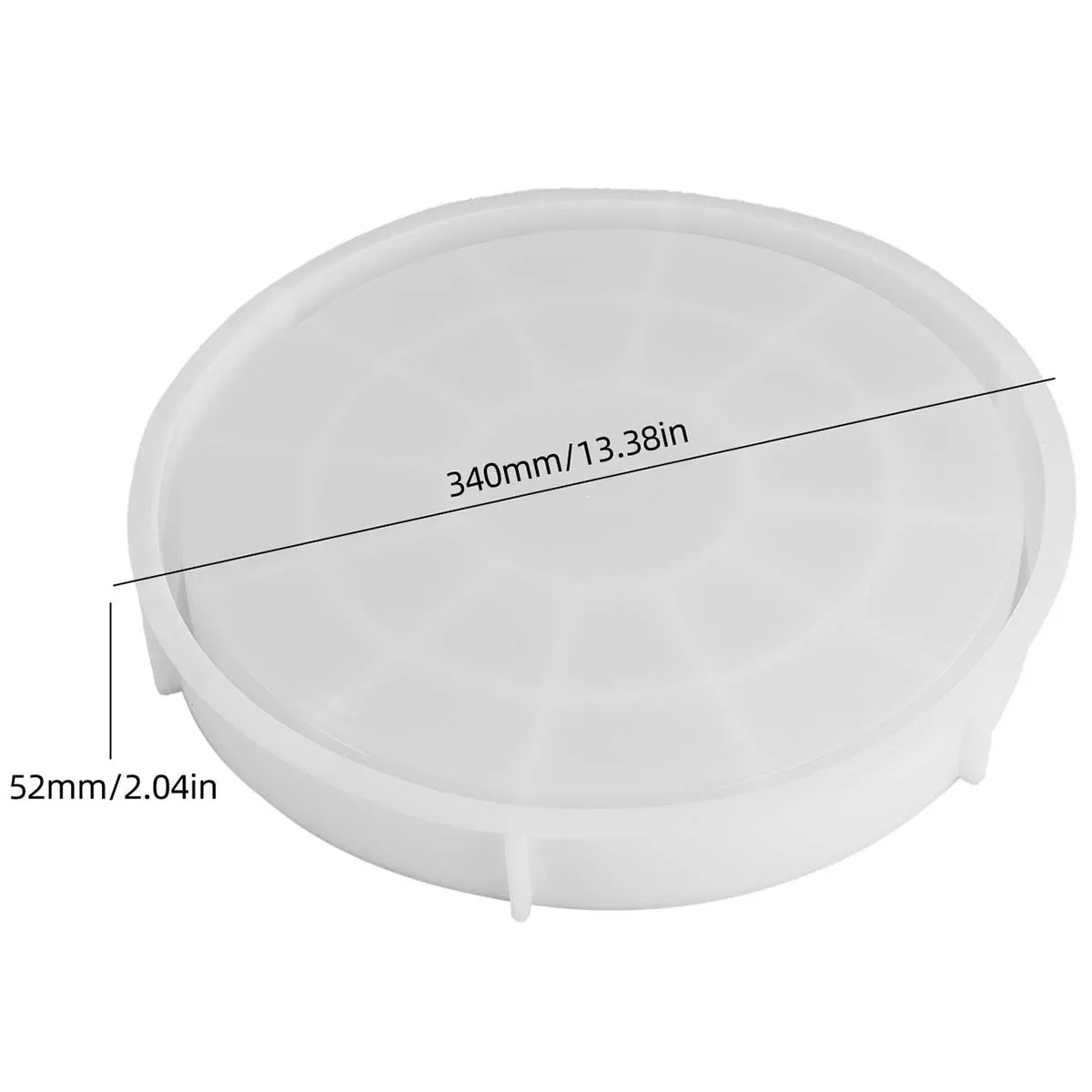 Concrete Round Candle Bowl Vessel Silicone Mold DIY Large Storage Tray Flowerpot Aroma Gypsum Resin Craft Molds Home Garden Deco view 5