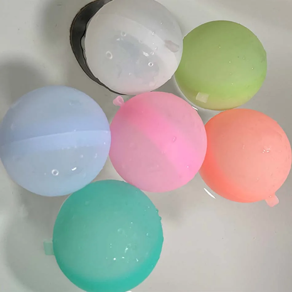 2025 New Reusable Water Balloons Refillable Water Balloon Quick Fill Self Sealing Water Bomb Splash Balls for Kids Swimming Pool