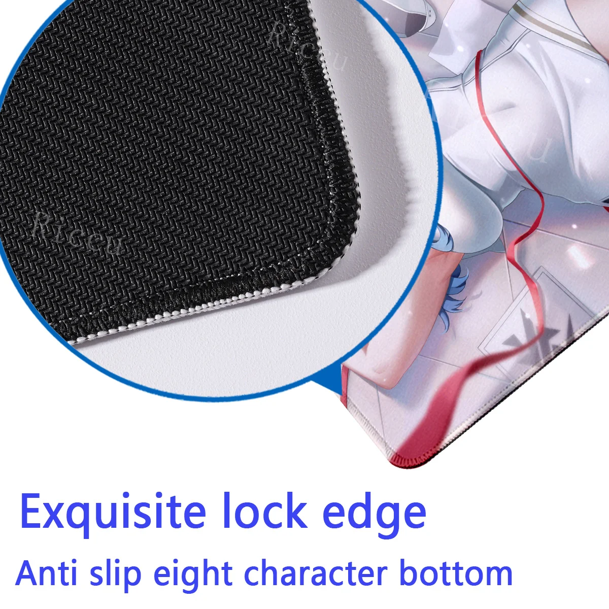 Hentai PC الأجهزة الطرفية الأزرق الأرشيف Amau أكو ماوس الوسادة ألعاب اليابان مكتب 400X900X2MM لوحة المفاتيح الألعاب حصيرة XXL Mause الوسادة E-Sports #5
