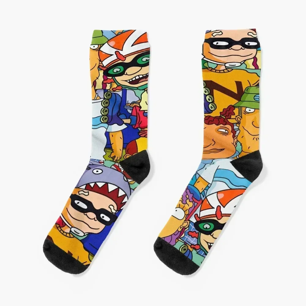 

Rocket Power Socks gym designer cycling sport Socks Female Men's