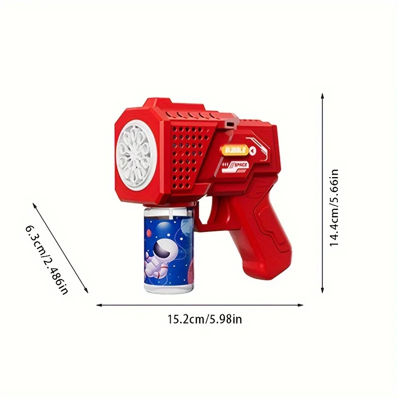 Space Porous Technology Handheld Bubble Gun Toy Outdoor Toy [Zonder batterijen en geen water]
