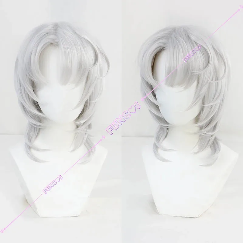 لعبة ليمبوس كومباني فاوست أزياء تنكرية شعر مستعار أسود زي علوي سروال سينر 2 خندق شعر أبيض رقم. 02 بطاقة عمل للنساء والرجال